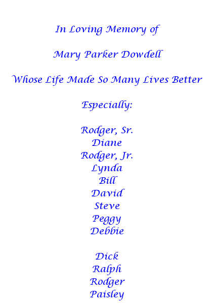 Aunt Mary